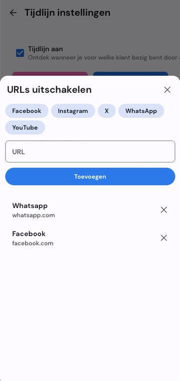 Uitschakelen van urls in de tijdlijn zodat ze niet worden weergegeven
